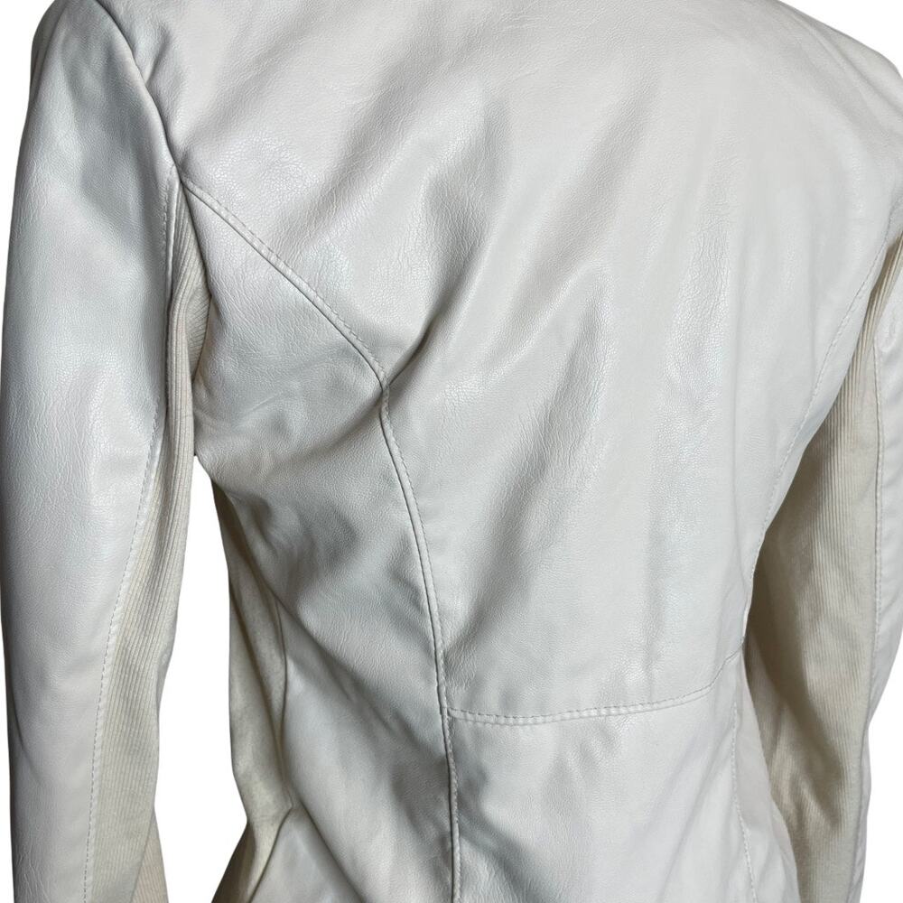 BLANK NYC Private Practice Wrap Jacket Cream Smal… - image 7